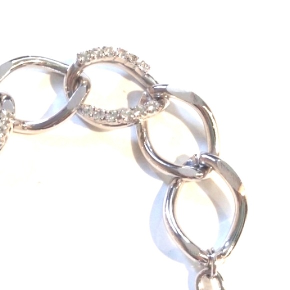 CURB LINKED CRYSTAL BRACELET - Picture 5 of 8